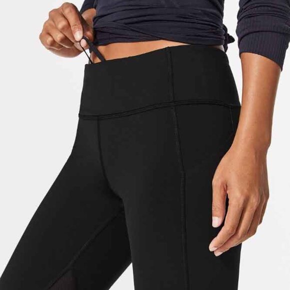 GENUINE Lululemon Pace Rival Crop 22" Leggings Black Size 4 - Picture 2 of 7